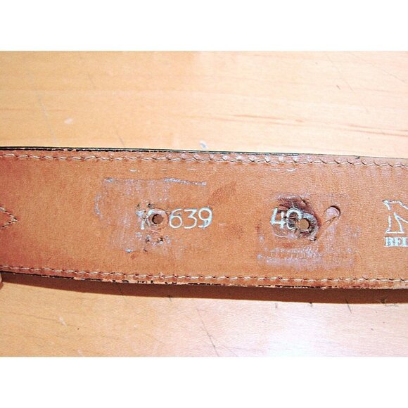 Nocona Leather Belt and 3D Flying Eagle Siskiyou Buckle Size 40 Vintage 1982 USA - Picture 8 of 12